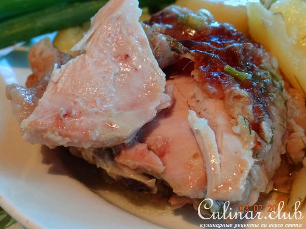 Ароматная курочка со сливочным картофелем