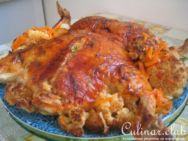 Курочка фаршерованая (без костей)