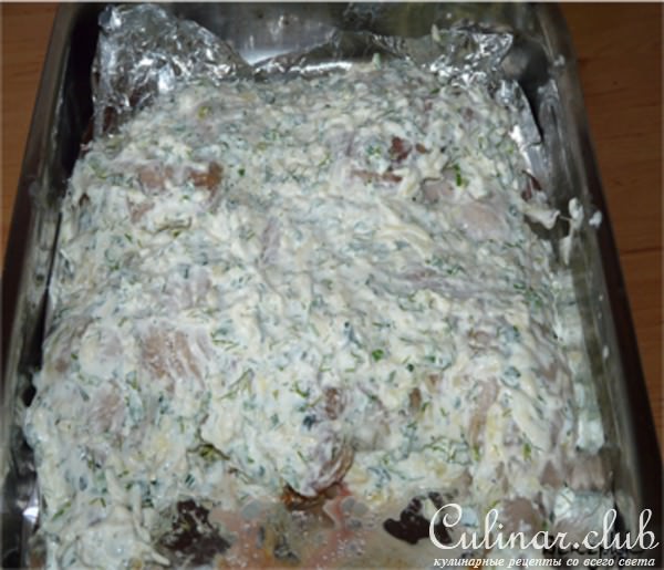 Курица под сырной "шубкой"