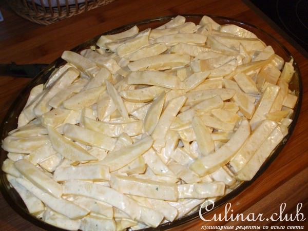 Куриные крылышки под шубой