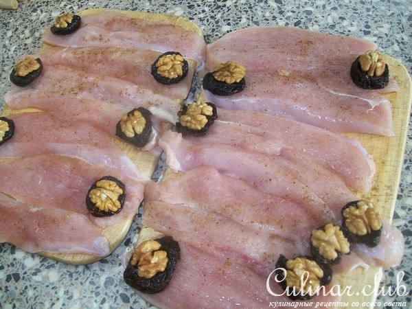 "Дамские" рулетики из индейки