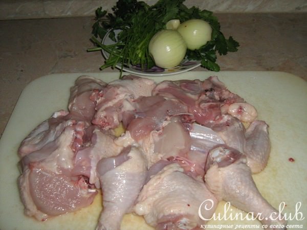 Курица с шафраном