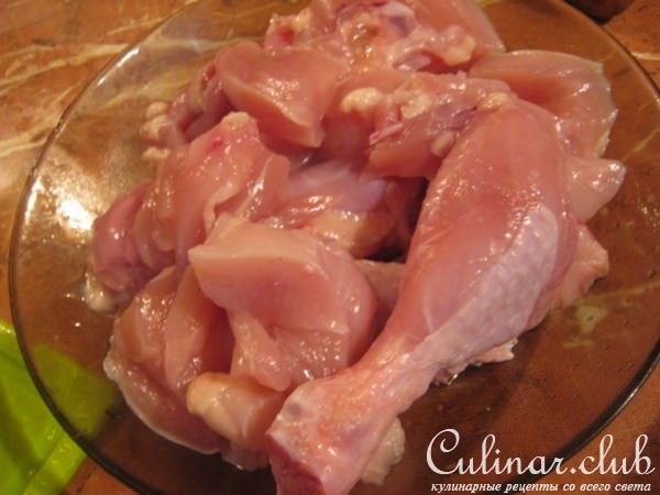 Курица с картофелем и грибами под соевым соусом Kikkoman 
