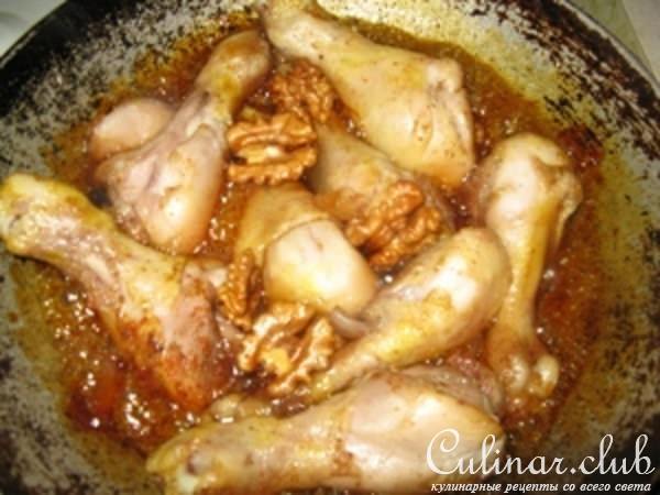 Курножки в меду с грецкими орехами