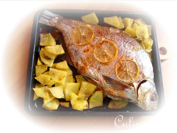 Запечёный лещ.