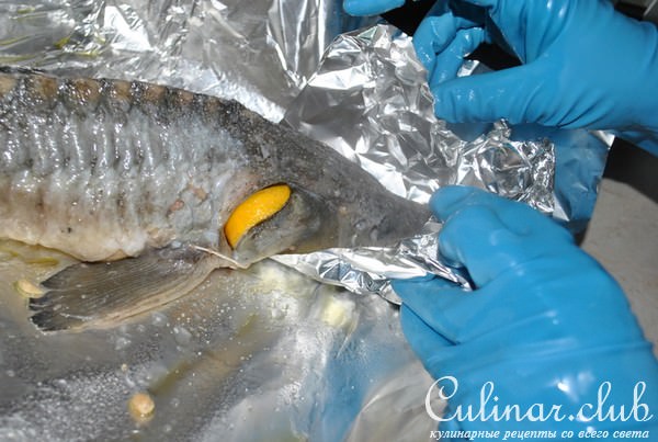 Деликатесный осетр, фаршированный к празднику или Very Important Fish