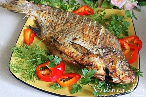 Лещ фаршированный кускусом