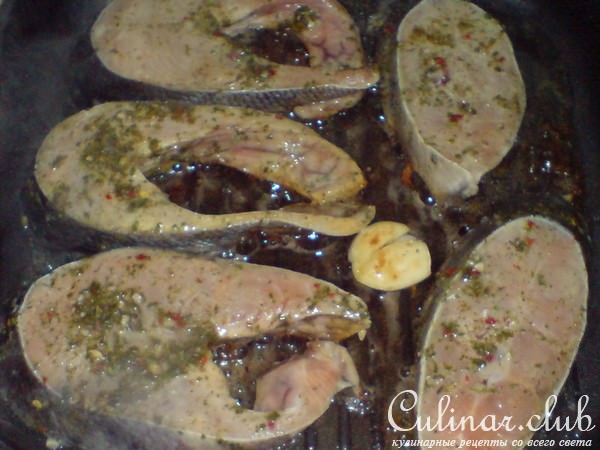 Рыбные стейки,жаренные на гриле(вариант)