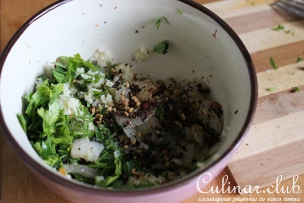 Лещ фаршированный кускусом