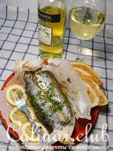 Голец en papillote