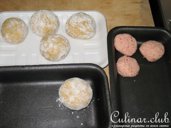 Тефтельки «Матрешки» (рыбно-крабовые).