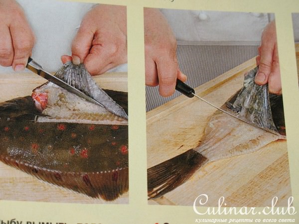 Камбала, фаршированная креветками