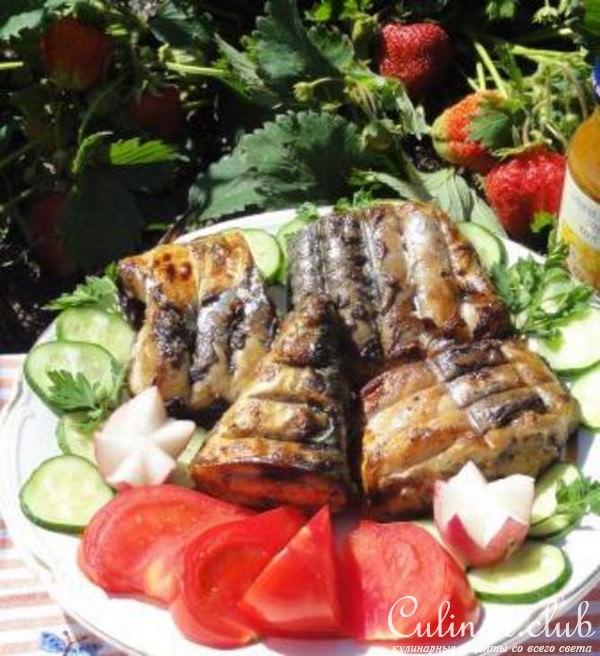 Самая вкусная скумбрия на гриле под маринадом .100% блюдо для пикника.
