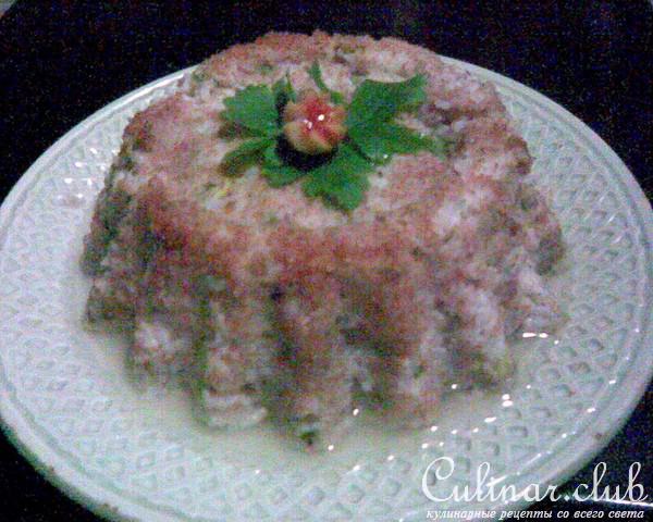 Рыбная запеканка с рисом (постная)