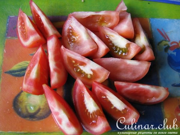 Куриные потрошки с овощами и сметаной