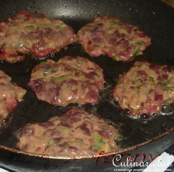 Лепёшечки из гусиной печени