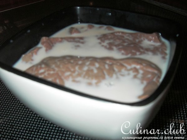 Пикантный стейк из телячьей печени
