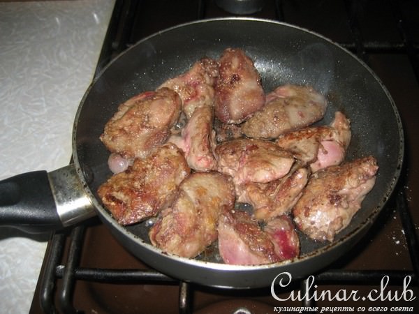 куриная печенка ну очень вкусная