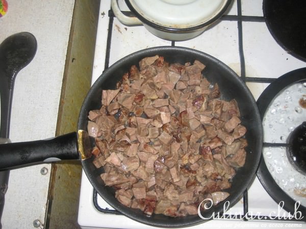 Легкое,тушенное с зернистым творогом. 
