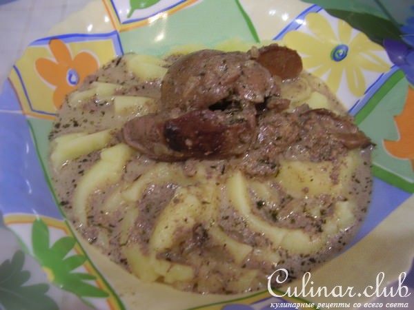 Печень куриная в мультиварке