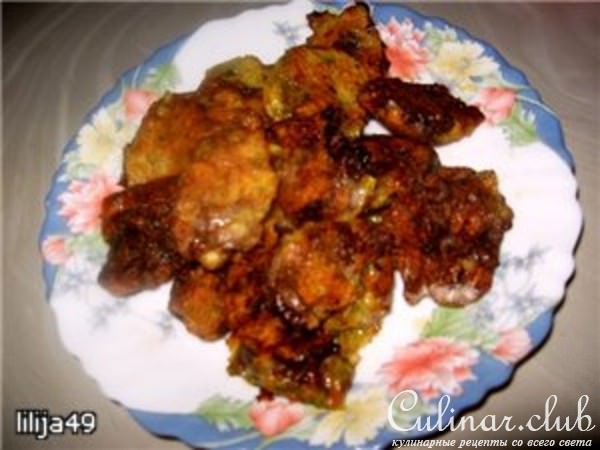 Куриные сердечки в кляре