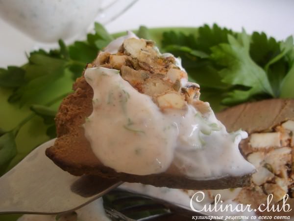 Печень фаршированная по-балкански.