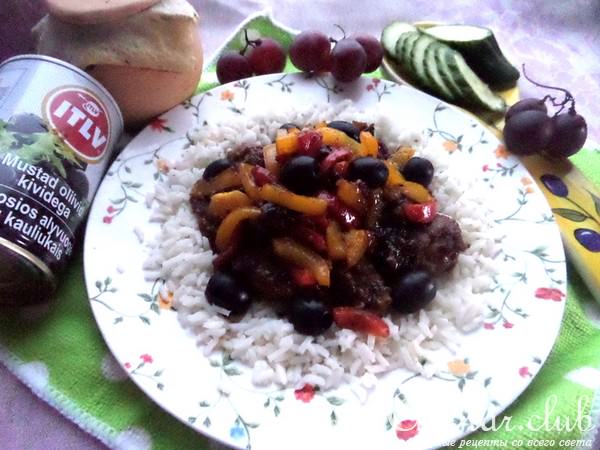 Печень с луковым конфитюром