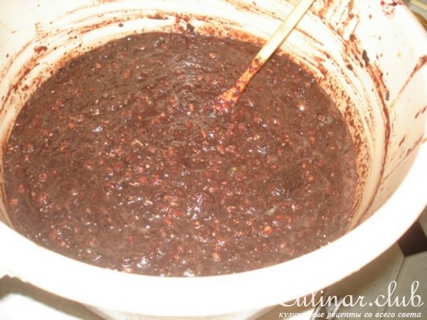 Колбаса кровяная домашняя с грибами и рисом.
