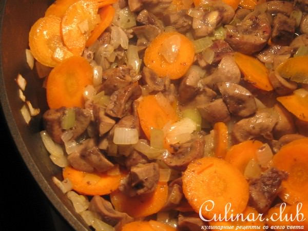 Говяжьи почки с картофелем в сливках.