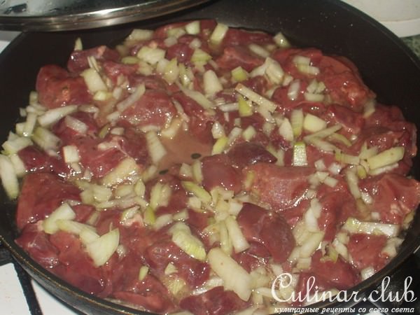Запеканка из куриных печенок