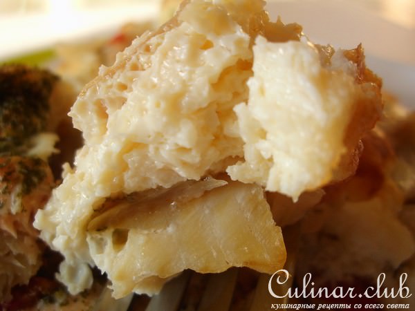 Рыбка, запеченная в омлете. Быстро, нежно и вкусно!
