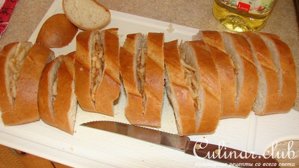 Гренки а-ля пирожки с яблоками