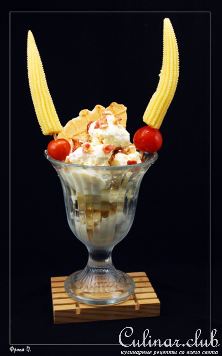 Мороженое с беконом, морковью и сыром "Crazy Ice-Cream"