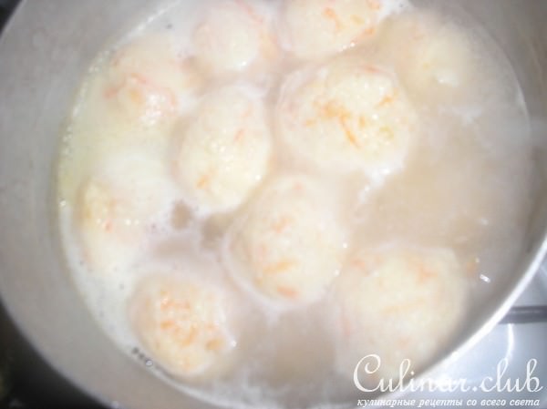 "Фрикадельки из моркови и творога с цукатами в апельсиново-медовой глазури" 