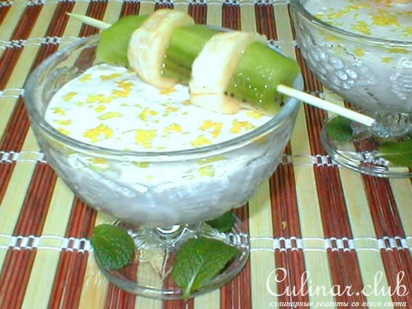 КРЕМ ИЗ БАНАНОВ И ЙОГУРТА