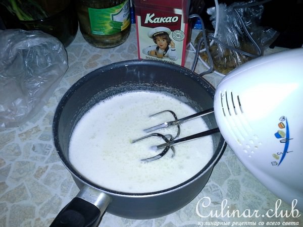 Шоколадно-банановый торт