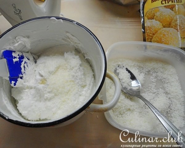 Кокосовое безе с шоколадным кремом для Ларисы l@r@4ka.
