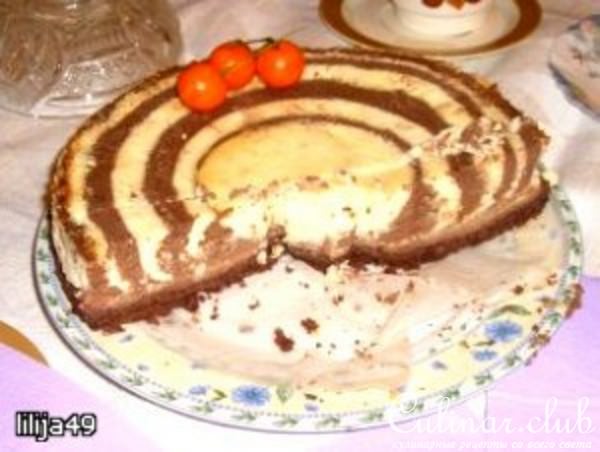 Чизкейк из шоколадных колец