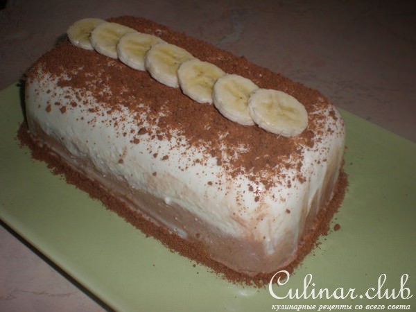 Творожный десерт с бананом. (Вариант)