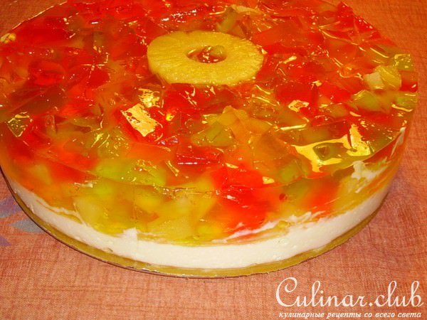 Торт желейный (без выпечки)