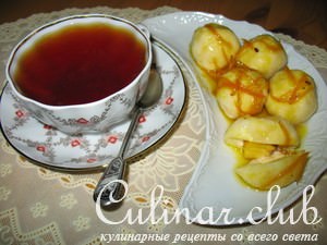 Творожные кнедлики с фруктами