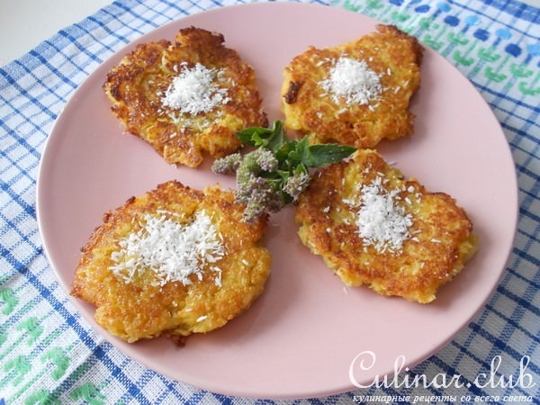 Кокосовые оладушки с рисом по-тайски