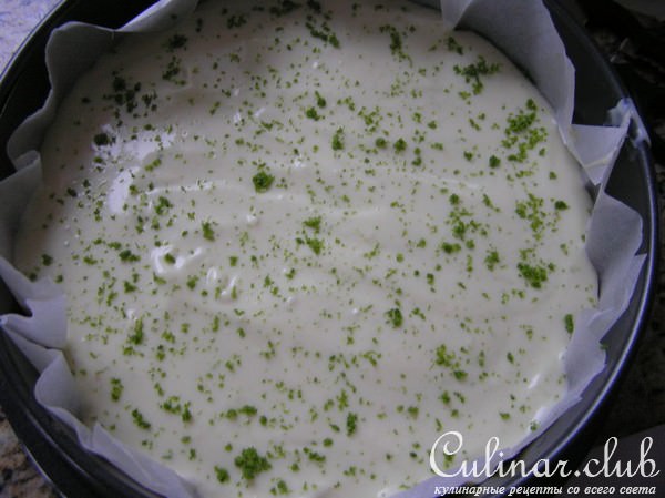 Key Lime Pie с белым шоколадом ( посвящается всем папам)