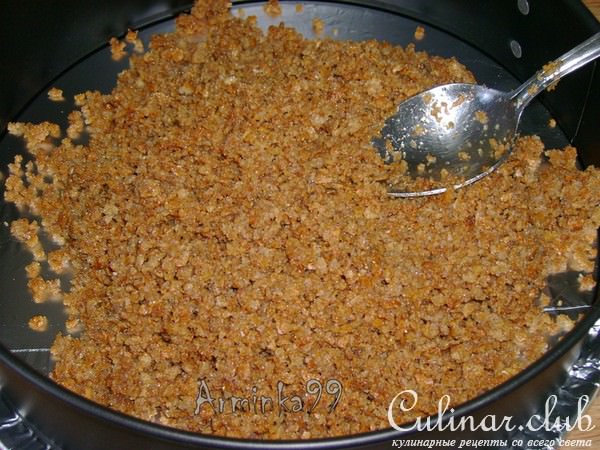 Хмельной вишневый пирог (без выпечки)