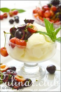 Ванильное мороженое с