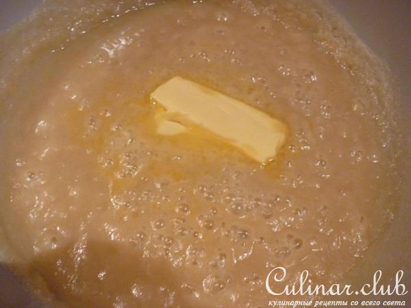 Рисовый десерт с солёной карамелью