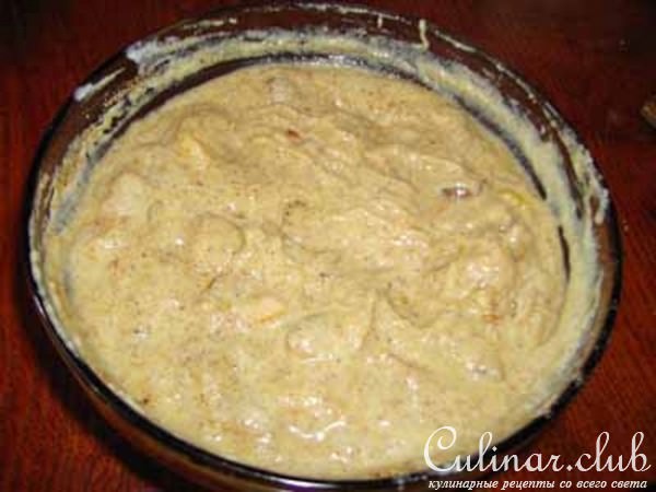 Пирог с сухарями и сухофруктами