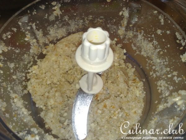 Тыквенные кусочки в кляре с миндальной глазурью