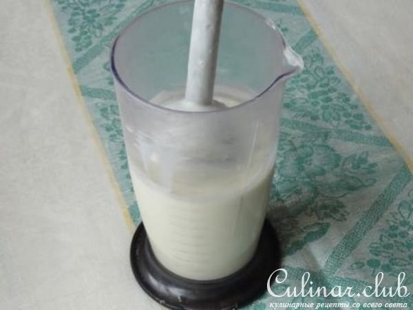 Молочное бланманже из фасоли и гороха.