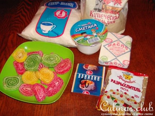 Пирог к чаю "Мармеладный"